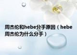 周杰伦和hebe分手原因（hebe周杰伦为什么分手）