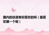 国内的动漫有你喜欢的吗（最喜欢哪一个呢）
