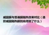威固膜与普通膜隔热效果对比（选择威固隔热膜到底得到了什么）