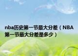 nba历史第一节最大分差（NBA第一节最大分差是多少）
