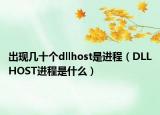 出现几十个dllhost是进程（DLLHOST进程是什么）