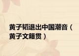 黄子韬退出中国潮音（黄子文籍贯）