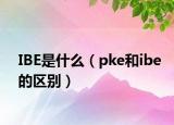 IBE是什么（pke和ibe的区别）