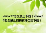 vivox27怎么禁止下载（vivox80怎么禁止别的软件自动下载）