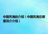 中国死海的介绍（中国死海在哪里简介介绍）