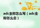 adc全称怎么写（adc全称怎么念）