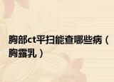 胸部ct平扫能查哪些病（胸露乳）