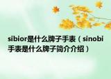 sibior是什么牌子手表（sinobi手表是什么牌子简介介绍）