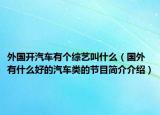 外国开汽车有个综艺叫什么（国外有什么好的汽车类的节目简介介绍）