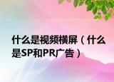 什么是视频横屏（什么是SP和PR广告）