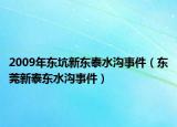 2009年东坑新东泰水沟事件（东莞新泰东水沟事件）