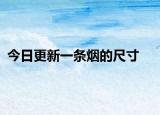 今日更新一条烟的尺寸