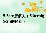 5.5cm是多大（5.0cm与5cm的区别）