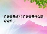 竹叶青是啥?（竹叶青是什么简介介绍）