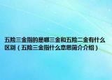 五险三金指的是哪三金和五险二金有什么区别（五险三金指什么意思简介介绍）
