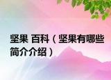 坚果 百科（坚果有哪些简介介绍）