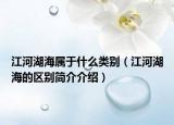 江河湖海属于什么类别（江河湖海的区别简介介绍）
