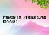 拌组词组什么（拌能组什么词语简介介绍）