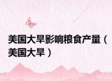 美国大旱影响粮食产量（美国大旱）