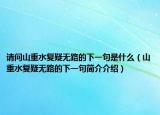 请问山重水复疑无路的下一句是什么（山重水复疑无路的下一句简介介绍）