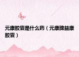 元康胶囊是什么药（元康牌益康胶囊）