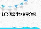 打飞机是什么意思介绍