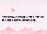 小数包括循环小数和什么小数（小数分为哪几种什么叫循环小数简介介绍）