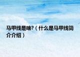 马甲线是啥?（什么是马甲线简介介绍）