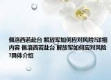 佩洛西若赴台 解放军如何应对风险?详细内容 佩洛西若赴台 解放军如何应对风险?具体介绍
