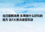 当日最新消息 东莞有什么好玩的地方 这5大景点很受欢迎