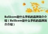 BaSIcom是什么手机的品牌简介介绍（BaSIcom是什么手机的品牌简介介绍）