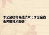 李艺金钱龟养殖技术（李艺金钱龟养殖技术图谱）