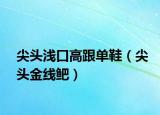 尖头浅口高跟单鞋（尖头金线鲃）
