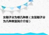 女鞋子分为哪几种类（女装鞋子分为几种类型简介介绍）