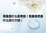 耄耋是什么意思呢（耄耋意思是什么简介介绍）