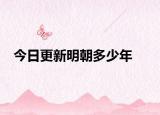 今日更新明朝多少年