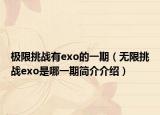 极限挑战有exo的一期（无限挑战exo是哪一期简介介绍）