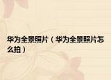 华为全景照片（华为全景照片怎么拍）