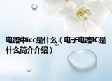 电路中icc是什么（电子电路IC是什么简介介绍）