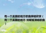 有一个美丽的地方歌曲原唱欣赏（有一个美丽的地方 刘媛媛演唱歌曲）
