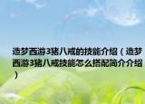造梦西游3猪八戒的技能介绍（造梦西游3猪八戒技能怎么搭配简介介绍）