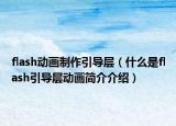 flash动画制作引导层（什么是flash引导层动画简介介绍）