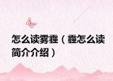 怎么读雾霾（霾怎么读简介介绍）