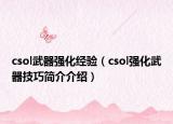 csol武器强化经验（csol强化武器技巧简介介绍）