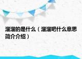 溜溜的是什么（溜溜吧什么意思简介介绍）