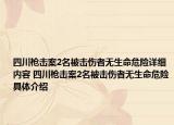 四川枪击案2名被击伤者无生命危险详细内容 四川枪击案2名被击伤者无生命危险具体介绍
