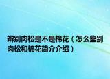 辨别肉松是不是棉花（怎么鉴别肉松和棉花简介介绍）