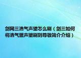 剑网三浩气声望怎么刷（剑三如何将浩气盟声望刷到尊敬简介介绍）
