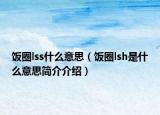 饭圈lss什么意思（饭圈lsh是什么意思简介介绍）