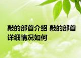 敲的部首介绍 敲的部首详细情况如何